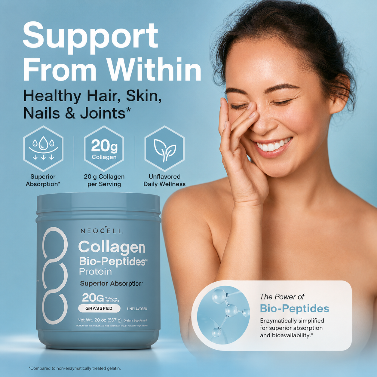 Collagen Bio-Peptides Protein - Unflavored